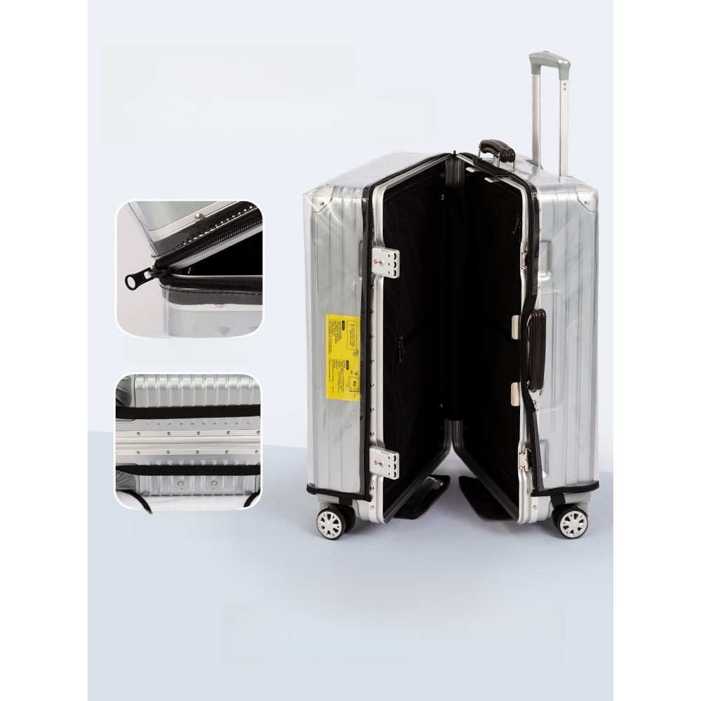 Luggage Protective Cover Transparent - 荷物用透明保護カバー 防塵シールド 20インチトラベル 24インチプルロッド 28インチ耐摩耗性 26インチレザースーツケース