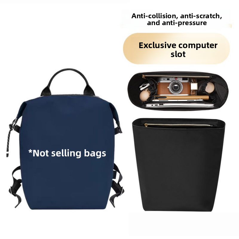 Backpacks - バッグオーガナイザーインサート ロングシャン エナジーバックパック対応 ナイロン製ラップトップバッグシェイパー サポートインナーストレージライナー ハンドバッグ仕切りプロテクター