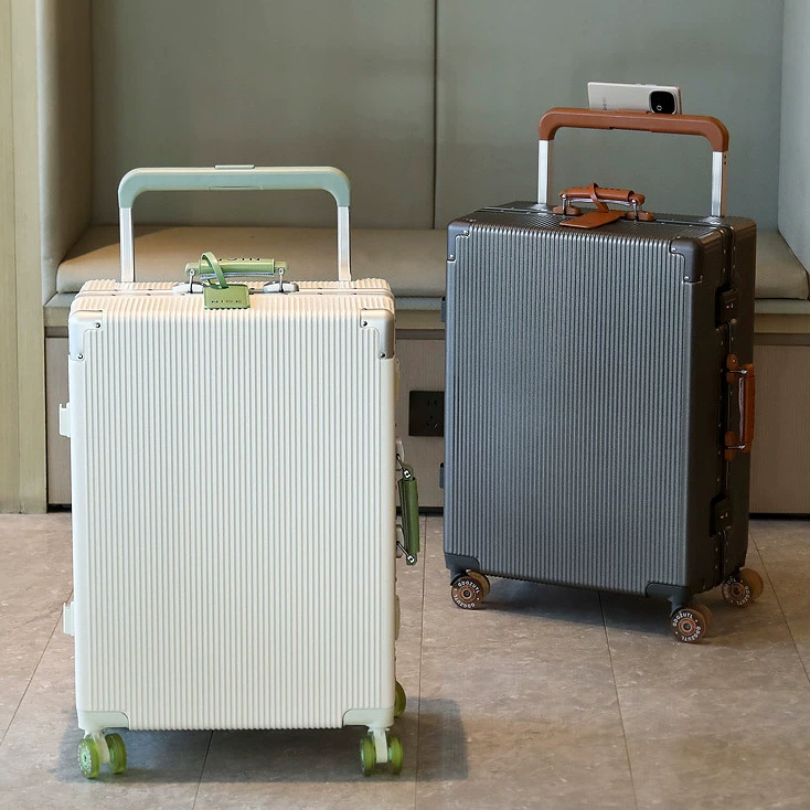 Spinner Wheel Rolling Suitcase 20 Inch - 幅広ハンドル付きスーツケース、キャスター付き、20インチの機内持ち込み用スーツケース、26インチの大容量旅行用スーツケース、コンビネーションロック付き、男女兼用。
