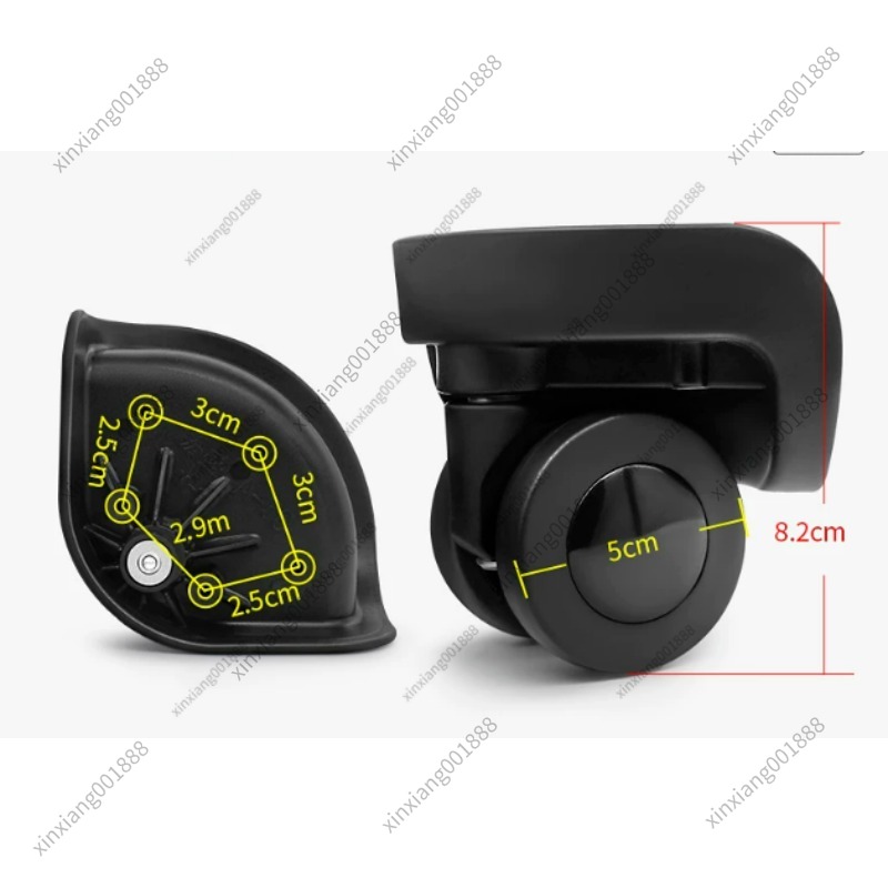 Silent Replacement Luggage Wheels - DISSONA荷物交換用ホイール、Hongsheng A-58ユニバーサルスピナーホイール、スーツケース静音耐久性キャスターパーツ