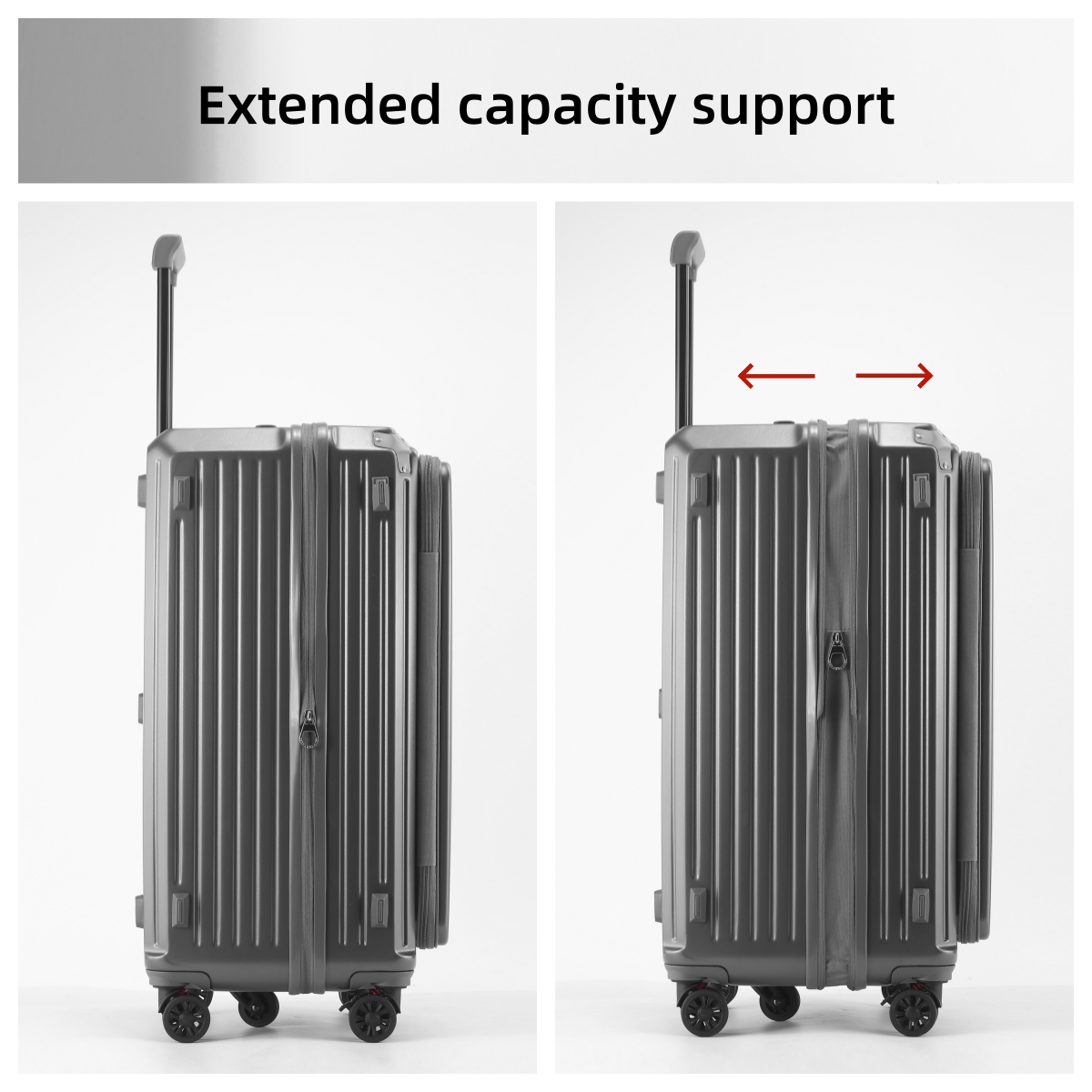    大容量拡張可能スーツケース TSAロック サイドオー - Expandable Hard Shell Luggage Set のレビューと価格