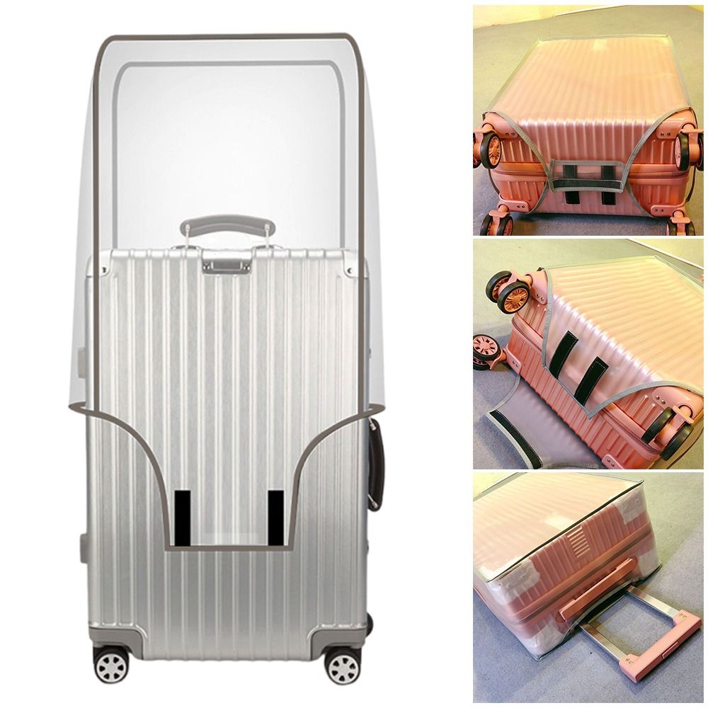 16-28 インチ旅行荷物カバー PVC 透明荷物プロテクタ - Waterproof Suitcase Cover Protector のレビューと価格