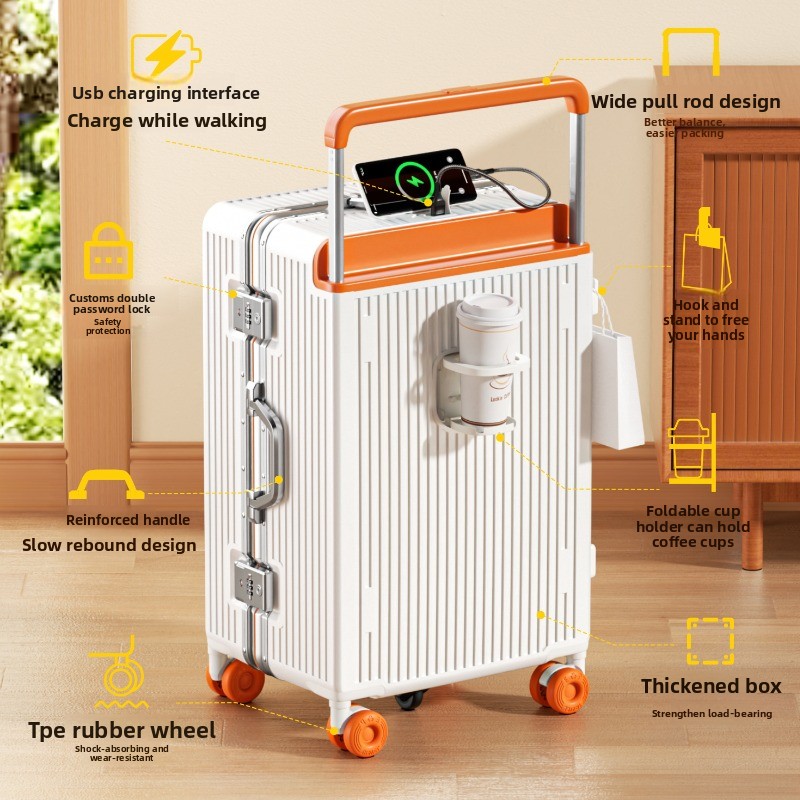20インチ28インチ幅広ハンドル付きトラベルスーツケース、ア - Aluminum Frame Carry On Luggage のレビューと価格