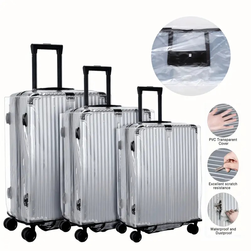 18〜30インチの透明PVCカバー,スーツケース,トラベルア - Luggage Protective Cover Transparent のレビューと価格