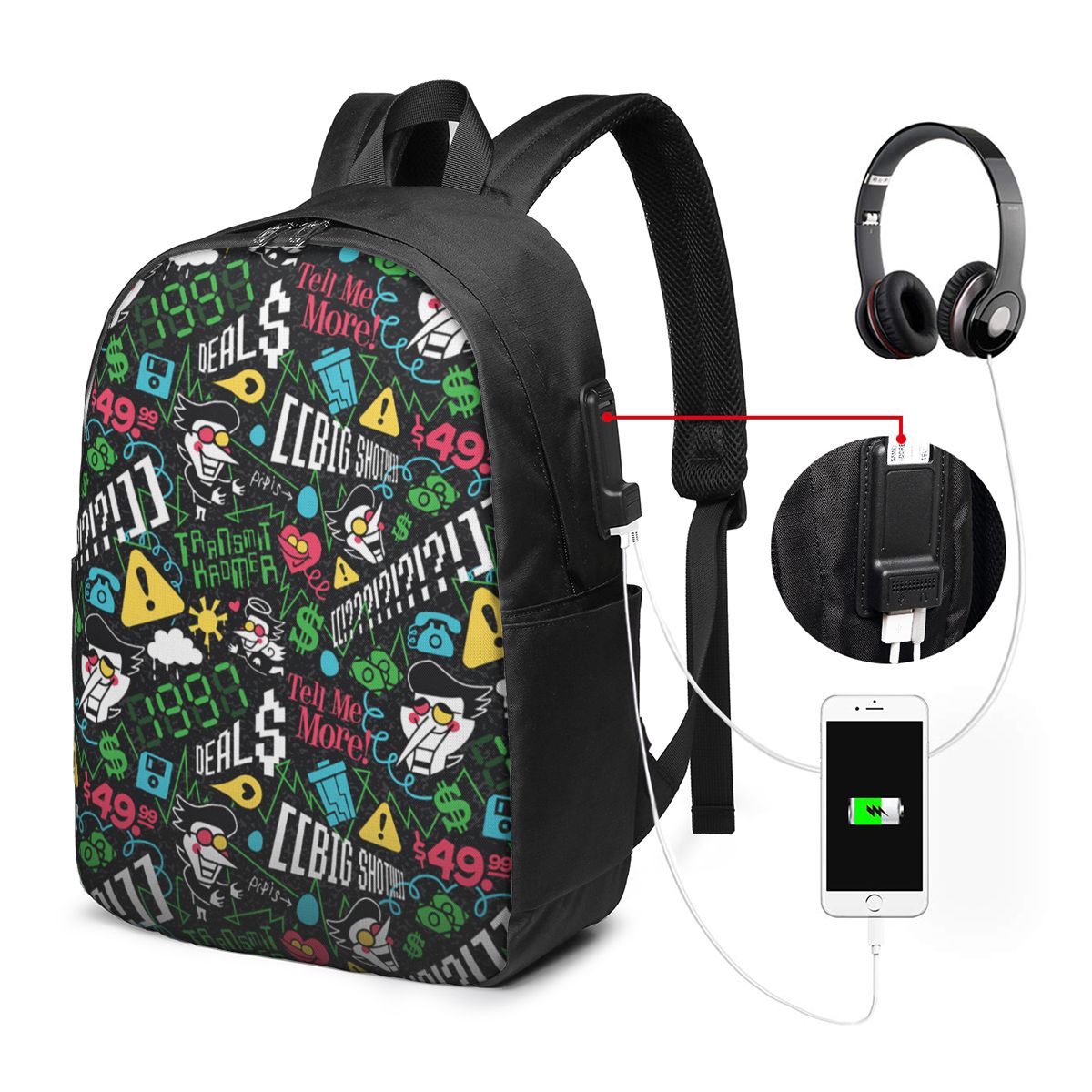 Deltarune SPAMTON G バックパック旅行ノー - Backpacks のレビューと価格
