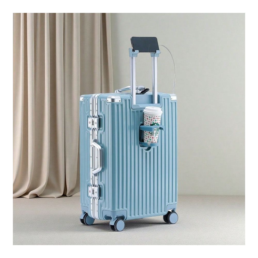 20インチと24インチのアルミフレームラゲージセット、カップ - Aluminum Frame Carry On Luggage のレビューと価格
