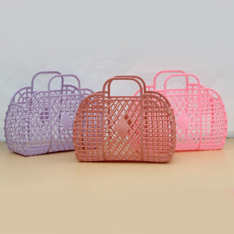 取り外し可能なシャワーバスケットプラスチックバスジェリーバッ - Handbags のレビューと価格