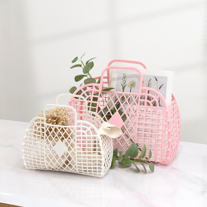 取り外し可能なシャワーバスケットプラスチックバスジェリーバッ - Handbags のレビューと価格