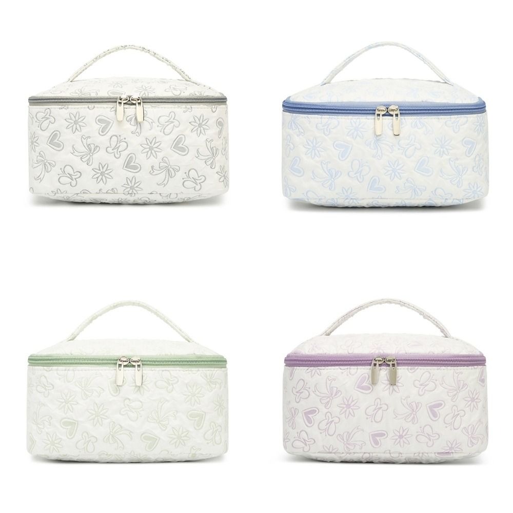 新しい大容量メイクアップバッグ 花柄 ファッションコスメ収納 - Cosmetic Bags のレビューと価格
