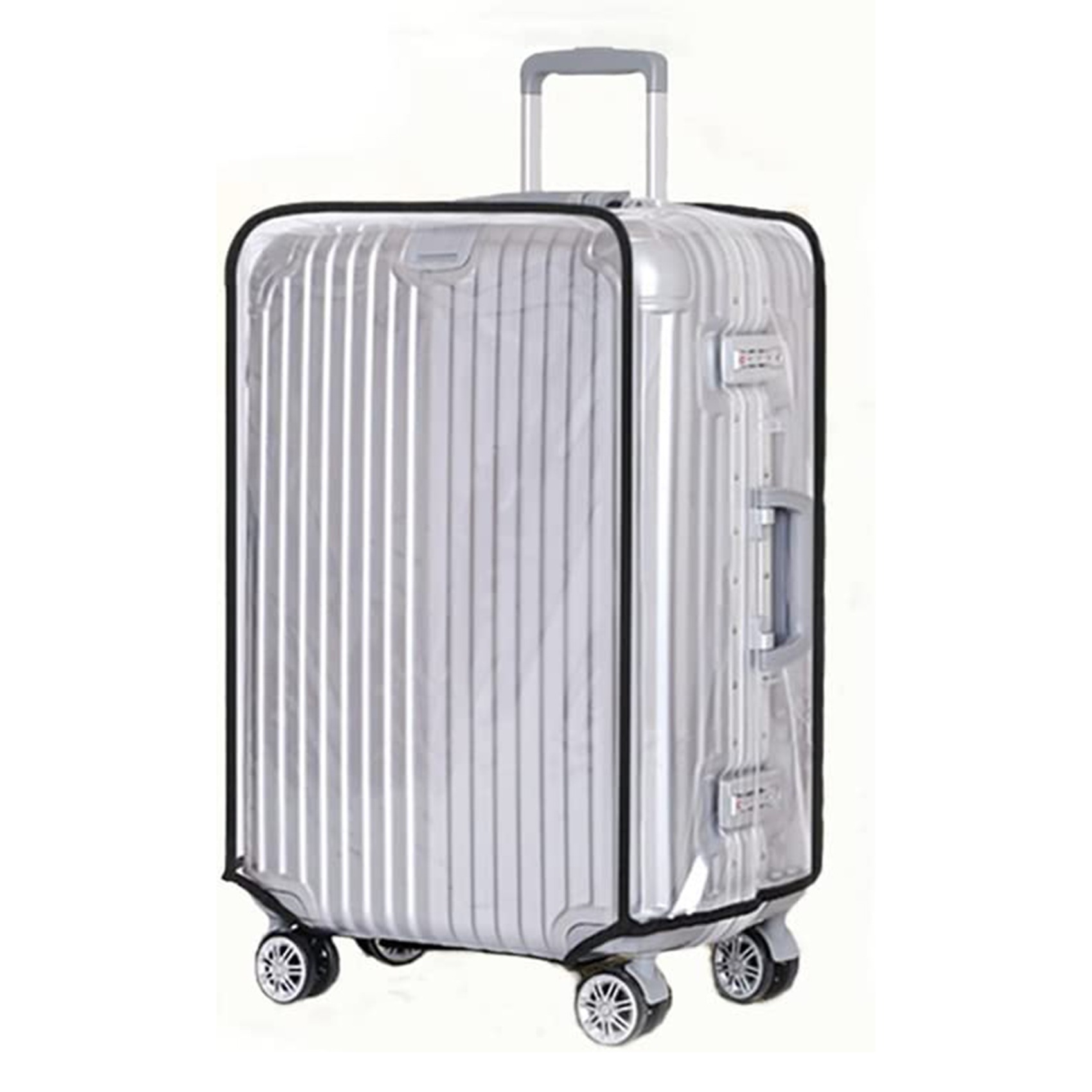 新しい完全透明ラゲージプロテクターカバー 防水 防塵 耐久性 - Waterproof Suitcase Cover Protector のレビューと価格