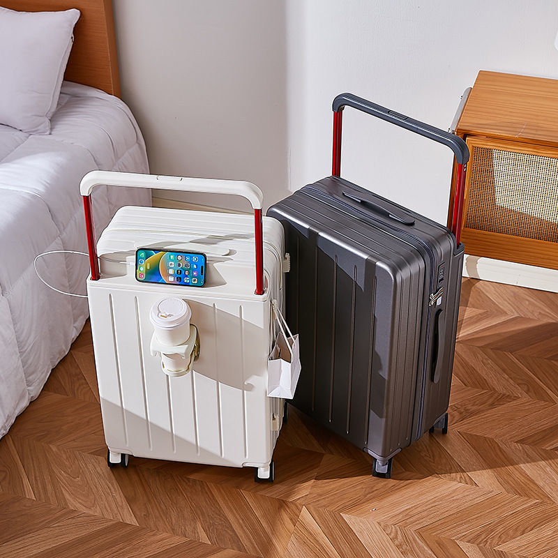 20インチ、24インチ、26インチ幅広ハンドル付きトラベルス - Spinner Wheel Rolling Suitcase 20 Inch のレビューと価格