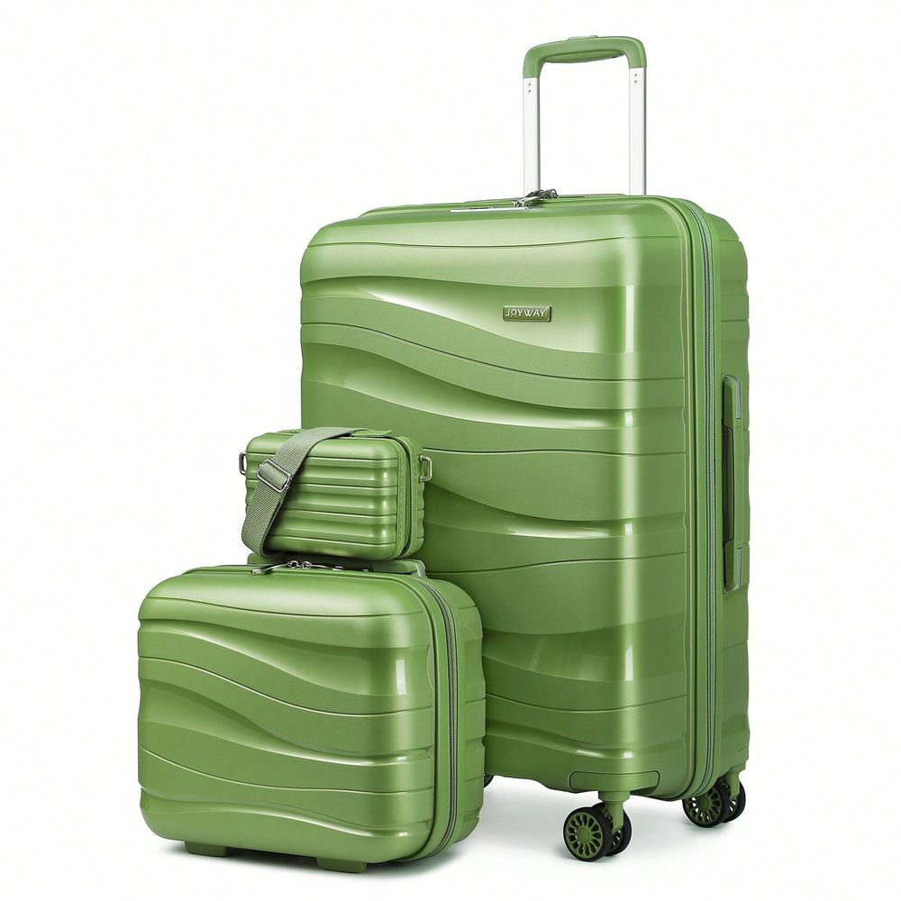 3ピースハードシェルラゲージセット、軽量PPスーツケース、ス - Expandable Hard Shell Luggage Set のレビューと価格
