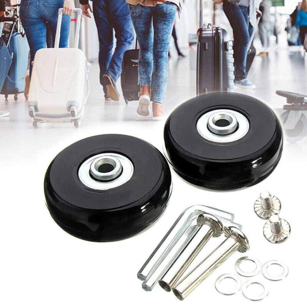 2 個交換ホイールネジ付き旅行荷物スーツケースホイール車軸修 - Silent Replacement Luggage Wheels のレビューと価格