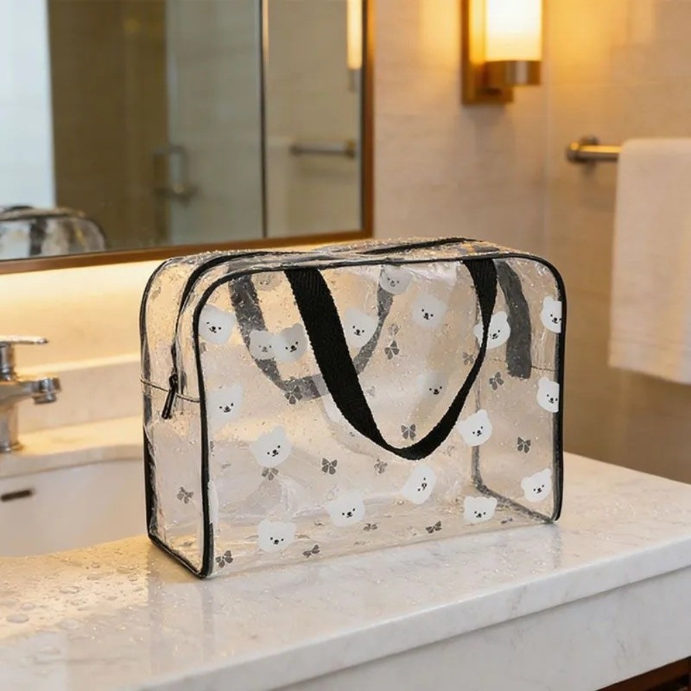 耐久性のある大容量トイレタリーバッグ PVC防水コスメティッ - Cosmetic Bags のレビューと価格