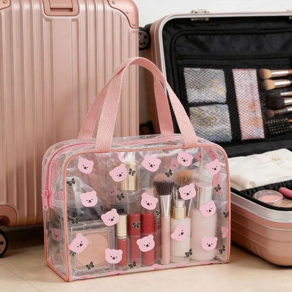 耐久性のある大容量トイレタリーバッグ PVC防水コスメティッ - Cosmetic Bags のレビューと価格