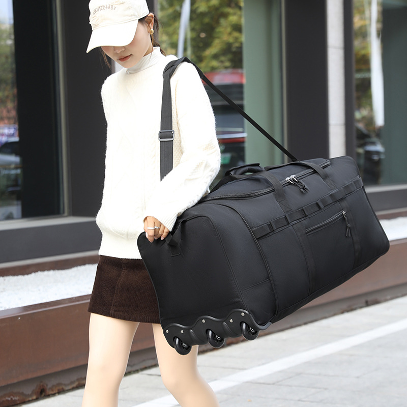 トラベルバッグ 大容量 荷物収納バッグ 折りたたみ式 多機能 - Foldable Rolling Luggage Bag のレビューと価格