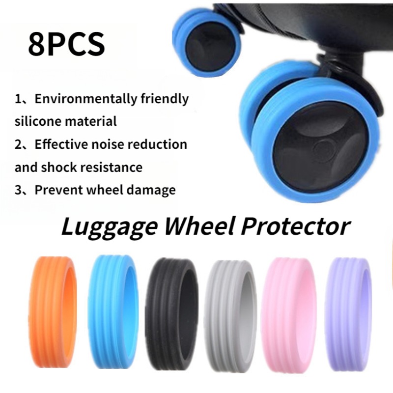 8 個のサイレント荷物ホイールゴムスリーブトロリーホイール交 - Silent Replacement Luggage Wheels のレビューと価格