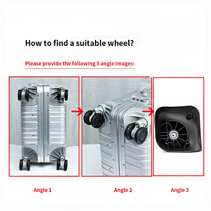 布製荷物用ホイール V56/V03 旅行用トロリーバッグ・ス - Silent Replacement Luggage Wheels のレビューと価格