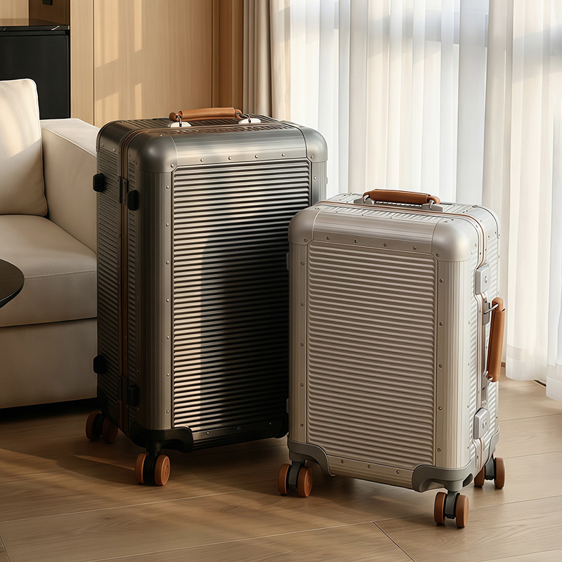 大型ファッションアルミフレームトロリースーツケース 20/2 - Aluminum Frame Carry On Luggage のレビューと価格