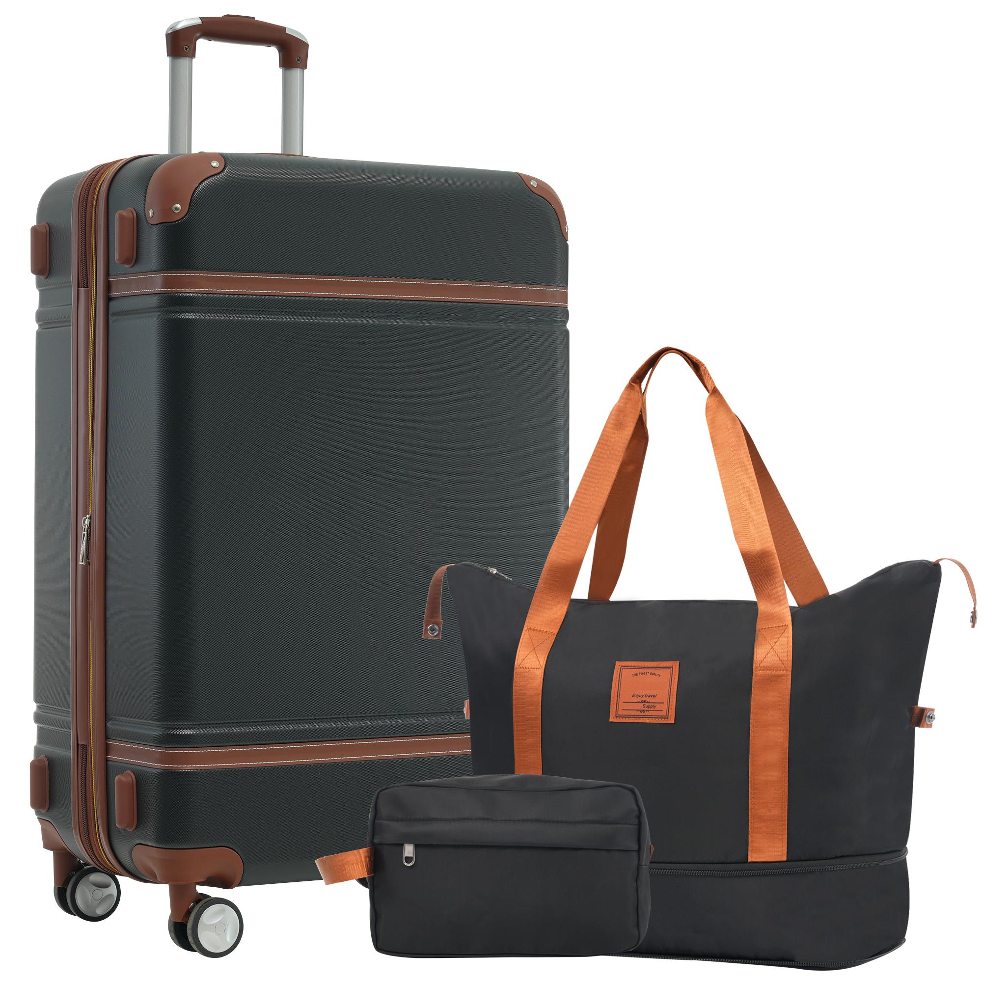 28インチ拡張可能なハードシェルラゲージセット ABSスピナ - Expandable Hard Shell Luggage Set のレビューと価格