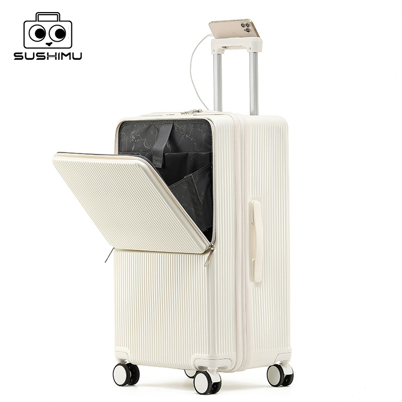 男性と女性のための大きなハンドル付きの寿司スーツケース,20 - Aluminum Frame Carry On Luggage のレビューと価格