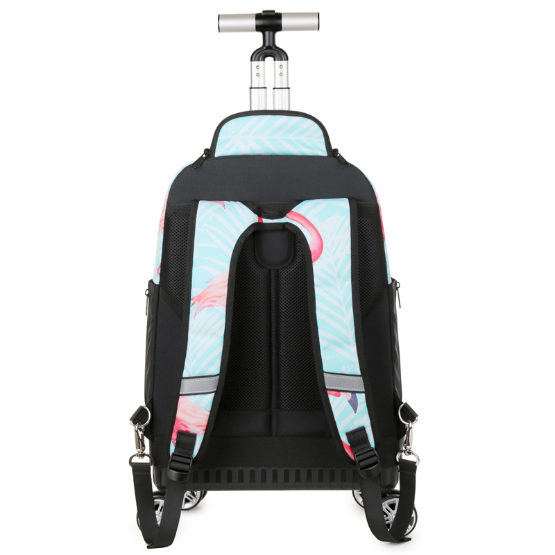 スピナーホイール付きローリングバックパック、女性男性用ローラ - Foldable Rolling Luggage Bag のレビューと価格