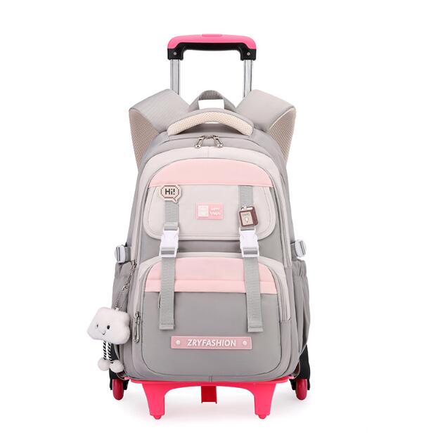 女の子用旅行用ローリングラゲッジバックパック 旅行用トロリー - Foldable Rolling Luggage Bag のレビューと価格