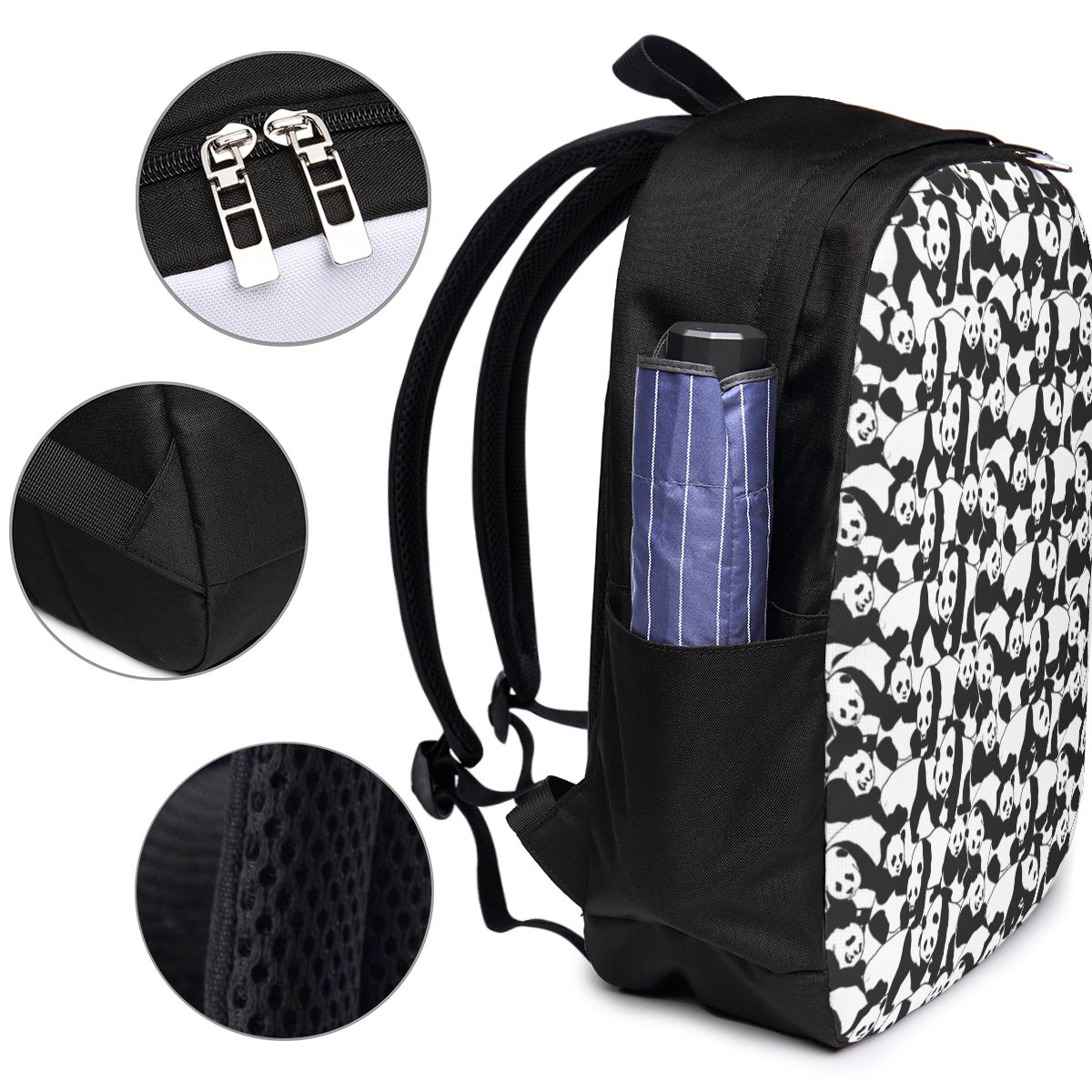パンダ柄バックパック旅行ノートブックバッグコンピュータ大学生 - Backpacks のレビューと価格