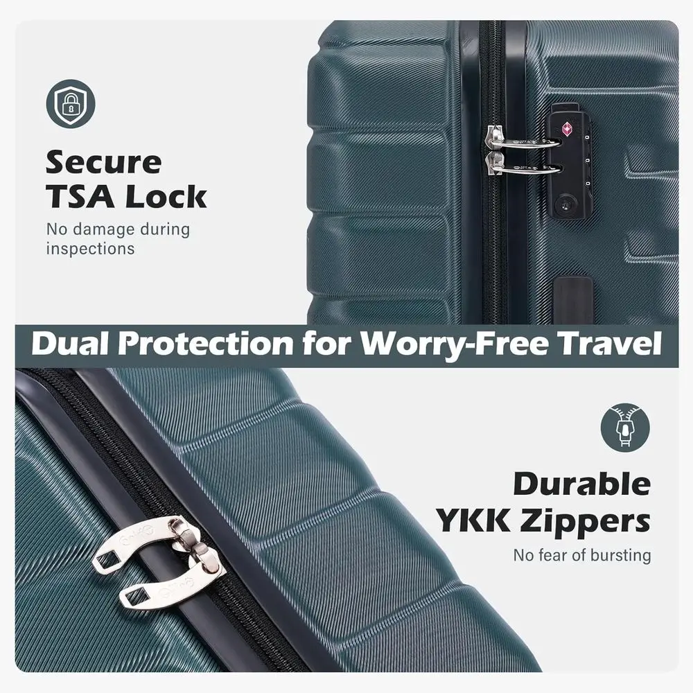 3ピースハードシェルスピナーラゲージセット、拡張可能な大型ス - Expandable Hard Shell Luggage Set のレビューと価格